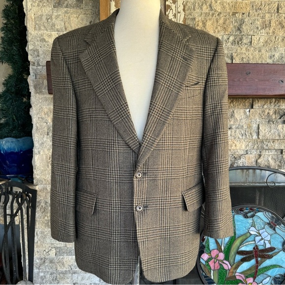 Mens Alpaca Blazer Sportscoat Nordstrom Mackey Spatz 40 Made in Italy - Picture 1 of 16